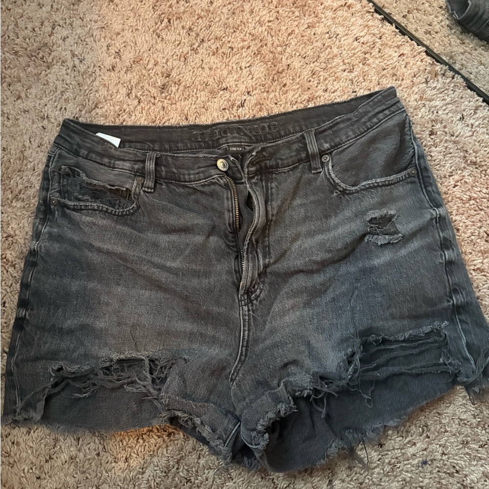 American Eagle Outfitters Charcoal Jean Shorts